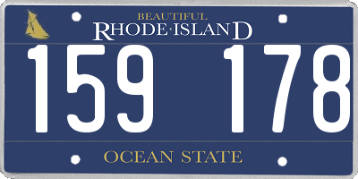 RI license plate 159178