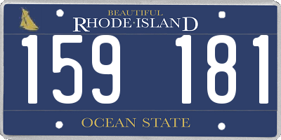 RI license plate 159181