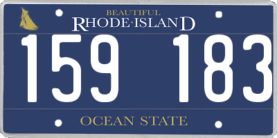 RI license plate 159183