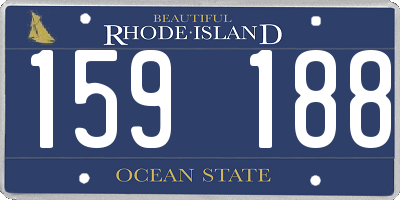 RI license plate 159188