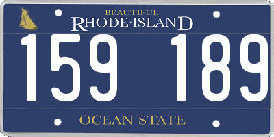 RI license plate 159189