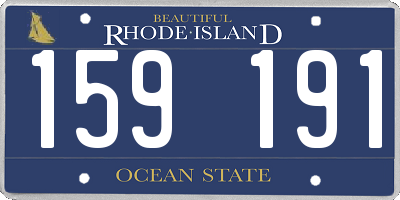 RI license plate 159191