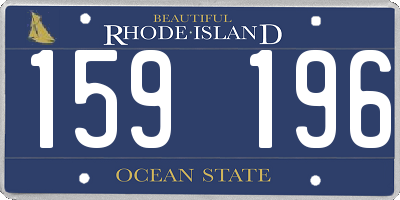 RI license plate 159196