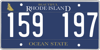 RI license plate 159197