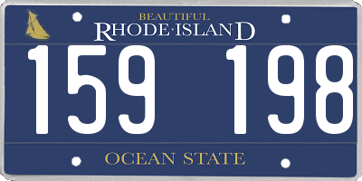 RI license plate 159198