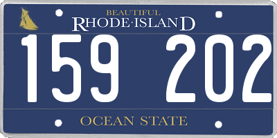 RI license plate 159202