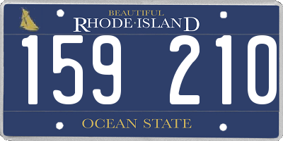 RI license plate 159210