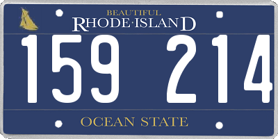 RI license plate 159214