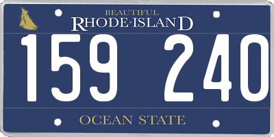 RI license plate 159240