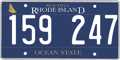 RI license plate 159247