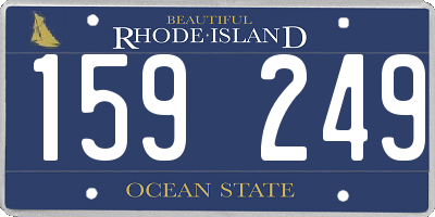 RI license plate 159249