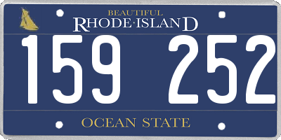 RI license plate 159252