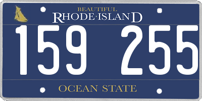 RI license plate 159255