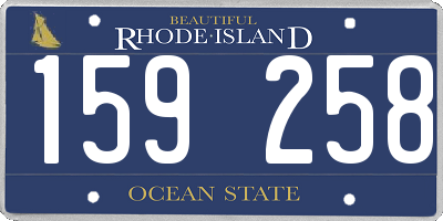 RI license plate 159258