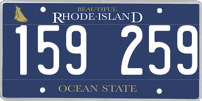 RI license plate 159259