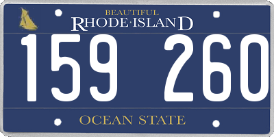 RI license plate 159260