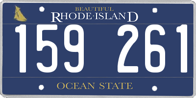 RI license plate 159261