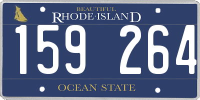 RI license plate 159264