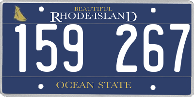 RI license plate 159267