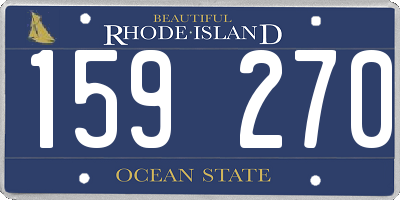 RI license plate 159270