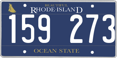 RI license plate 159273