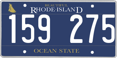 RI license plate 159275
