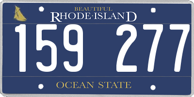 RI license plate 159277