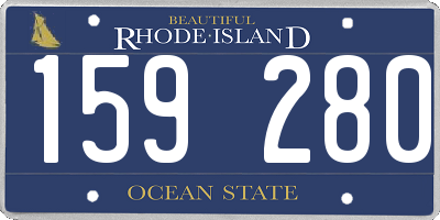 RI license plate 159280