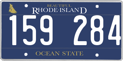 RI license plate 159284