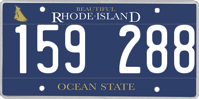 RI license plate 159288
