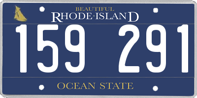RI license plate 159291