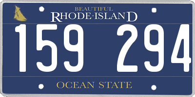 RI license plate 159294