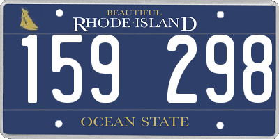 RI license plate 159298