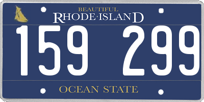 RI license plate 159299