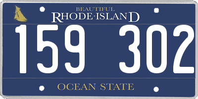 RI license plate 159302