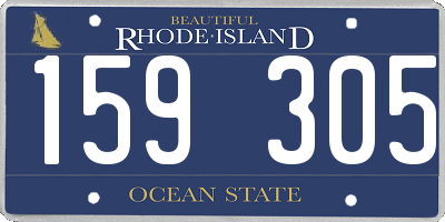 RI license plate 159305