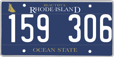 RI license plate 159306