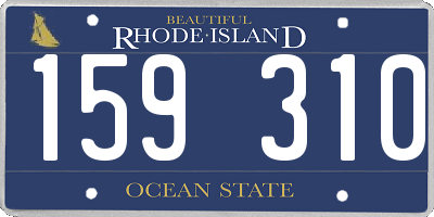 RI license plate 159310