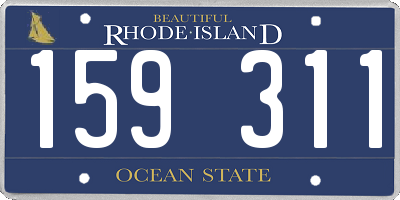 RI license plate 159311