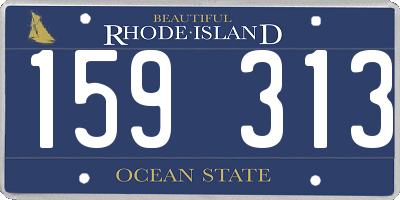 RI license plate 159313