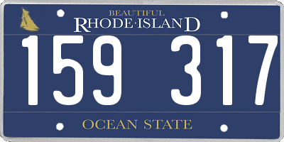 RI license plate 159317