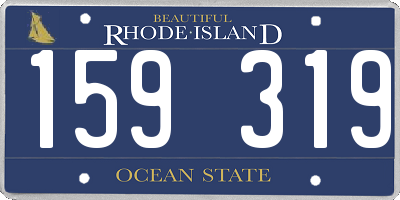 RI license plate 159319