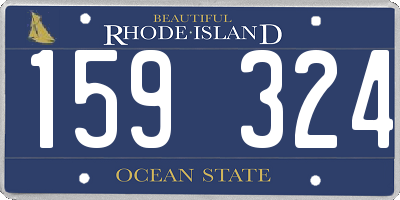 RI license plate 159324