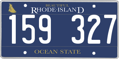 RI license plate 159327