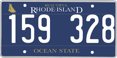 RI license plate 159328
