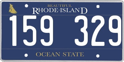 RI license plate 159329