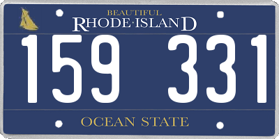 RI license plate 159331