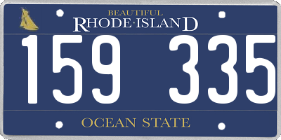 RI license plate 159335