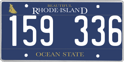 RI license plate 159336