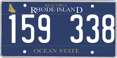 RI license plate 159338